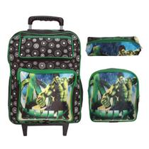 Kit Mochila Infantil Menino Creche Passeio com Lancheira