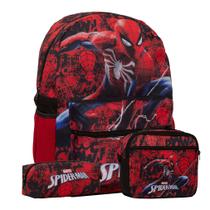 Kit Mochila Infantil Menino Homem Aranha Volta As Aulas