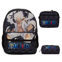 Kit Mochila Infantil Menino One Piece Grande Envio 24 Hrs