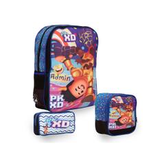 Kit Mochila Infantil Menino PK XD Costas Lancheira Estojo