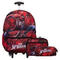 Kit Mochila Infantil Menino Rodinha Homem Aranha Juvenil Kit Mochila Infantil Menino Rodinha Homem Aranha Juvenil