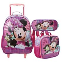 Kit Mochila Infantil Minnie Grande Rodinha Escolar Xeryus