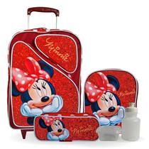 Kit Mochila Infantil Minnie Mouse Rodinhas - School Bags