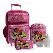 Kit Mochila Infantil Minnie Rosa Tam G Rodinhas