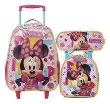 Kit Mochila Infantil Minnie X1 Rosa Lancheira Estojo Xeryus Kit Mochila Infantil Minnie X1 Rosa Lancheira Estojo Xeryus