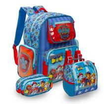 Kit Mochila Infantil Patrulha Canina Com Lancheira Térmica Kit Mochila Infantil Patrulha Canina Com Lancheira Térmica