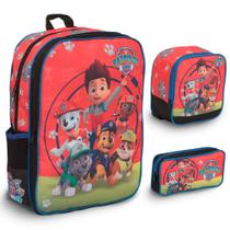 Kit Mochila Infantil Patrulha Canina Com Lancheira Térmica