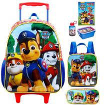 Kit Mochila Infantil Patrulha Canina Paw Patrol Rodinhas G