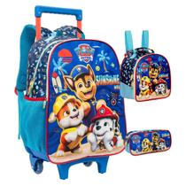 Kit Mochila Infantil Patrulha Canina R Lancheira Estojo