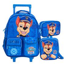 Kit Mochila Infantil Patrulha Canina SE Chase Menino Escolar