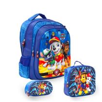 Kit Mochila Infantil Paw Patrol + Lancheira Térmica Toys 2U