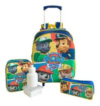 Kit Mochila Infantil Paw Patrol Rodinha Patrulha Canina F5 G