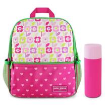 Kit Mochila Infantil + Porta Acessórios Jacki Design Pink Flor Kit Mochila Infantil + Porta Acessórios Jacki Design Pink Flor