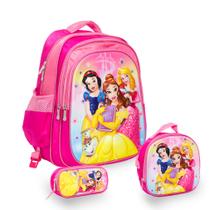 Kit Mochila Infantil Princesas Costas Volta As Aulas Toys 2U