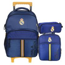 Kit Mochila Infantil Real Madrid S Escolar Lancheira Estojo