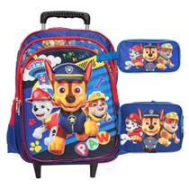 Kit Mochila Infantil Rodas Masculina Paw Patrol Envio 24Hrs
