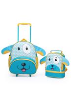 Kit Mochila Infantil Rodinha Creche Pré Escolar Menina Menino Reforçada