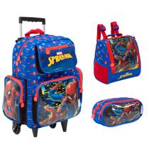 Kit Mochila Infantil Rodinha Homem Aranha Passeio Escolar Kit Mochila Infantil Rodinha Homem Aranha Passeio Escolar