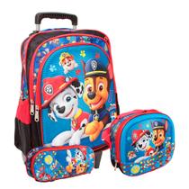 Kit Mochila Infantil Rodinha Masculina 3D Juvenil Resistente Kit Mochila Infantil Rodinha Masculina 3D Juvenil Resistente