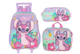 Kit Mochila Infantil Rodinha Stitch Lancheira Estojo 2026 Lilás Lilás Stitch 2026 Kit Mochila Infantil Rodinha Stitch Lancheira Estojo 2026 Lilás Lilás Stitch 2026