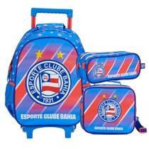 Kit Mochila infantil Time Bahia R Escolar Lancheira Estojo