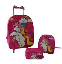 Kit Mochila Infantil Unicórnio Pink