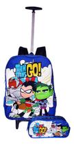 Kit Mochila Jovens Titans Infantil Masculina Rodinhas 25 Cl1