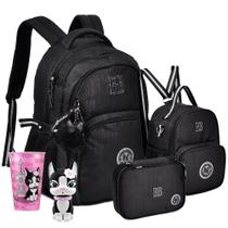 Kit Mochila Juvenil Clio Estojo Lancheira Rebecca Bonbon