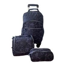 Kit Mochila Juvenil De Rodinhas 360 Com Estojo E Lancheira