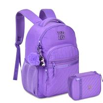 Kit Mochila Juvenil Escolar Rb + Estojo Rebecca Bonbon