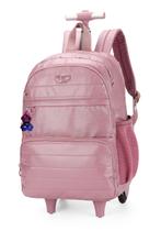 Kit Mochila Juvenil Estojo e Lancheira Rose - Up4you