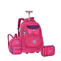 Kit Mochila Juvenil Rodinhas Com Alças Rebecca Bonbon Original 2026 Kit Mochila Juvenil Rodinhas Com Alças Rebecca Bonbon Original 2026