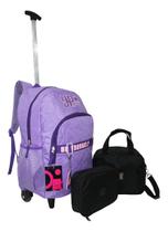Kit Mochila Juvenil Yepp Girls Original Rodinhas Escolar Top Kit Mochila Juvenil Yepp Girls Original Rodinhas Escolar Top