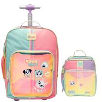 Kit Mochila + Lancheira Color Block Puket