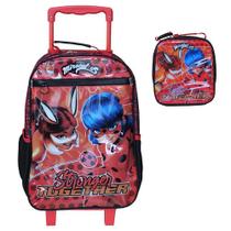 Kit Mochila Lancheira Dermiwill Miraculous Vermelho Kit Mochila Lancheira Dermiwill Miraculous Vermelho