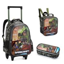 Kit Mochila, Lancheira e Estojo Escolar Infantil Gamecreft Kit Mochila, Lancheira e Estojo Escolar Infantil Gamecreft