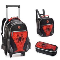 Kit Mochila, Lancheira e Estojo Escolar Spider Kit Mochila, Lancheira e Estojo Escolar Spider