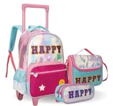 Kit mochila+ lancheira e estojo