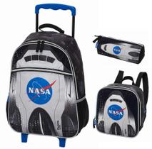 Kit Mochila Lancheira e Estojo Pacific PackMe Nasa Spaceship