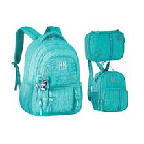 Kit Mochila Lancheira e Estojo Rebecca Bonbon Sweet Dreams Escolar RB27006 Cor:Azul Kit Mochila Lancheira e Estojo Rebecca Bonbon Sweet Dreams Escolar RB27006 Cor:Azul