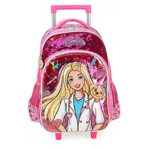 Kit Mochila + Lancheira Escolar Barbie Veterinária Ref IC39136BB-RS