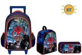 Kit Mochila/ Lancheira/ Estojo Defense Hero- Nova Rio
