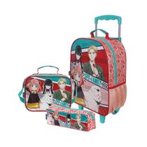 Kit Mochila Lancheira Estojo Dermiwill Spy X Family Colorida Kit Mochila Lancheira Estojo Dermiwill Spy X Family Colorida