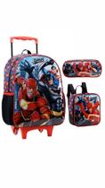 Kit Mochila + Lancheira + Estojo Liga da Justiça - Xeryus Kit Mochila + Lancheira + Estojo Liga da Justiça - Xeryus