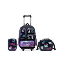 Kit Mochila Lancheira Estojo Minnie Escolar Resistente Infantil Espaçosa Disney Kit Mochila Lancheira Estojo Minnie Escolar Resistente Infantil Espaçosa Disney