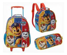 Kit Mochila + Lancheira + Estojo Patrulha Canina Xeryus