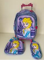 Kit mochila + lancheira + estojo princesa frozen