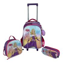 Kit Mochila+lancheira+estojo Princesa Infantil Santino Kit Mochila+lancheira+estojo Princesa Infantil Santino