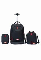 Kit Mochila Lancheira Estojo Spider Man Escolar Masculino Marvel