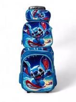Kit mochila + lancheira + estojo Stitch